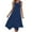 Blue, variant on Uaswgudfs Women's Sleeveless Flowy Maxi Dress with Irregular Hem - Casual A-Line Summer Sundress & Minimalist Design Wine S