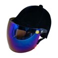 thumbnail image 2 of Casco de equitación ajustable estilo caballero, exterior de terciopelo, suministros para equitación Espejo de color, 2 of 8