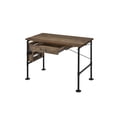 thumbnail image 4 of CoSoTower Weathered Oak & Black Finish Writing Desk, 4 of 9
