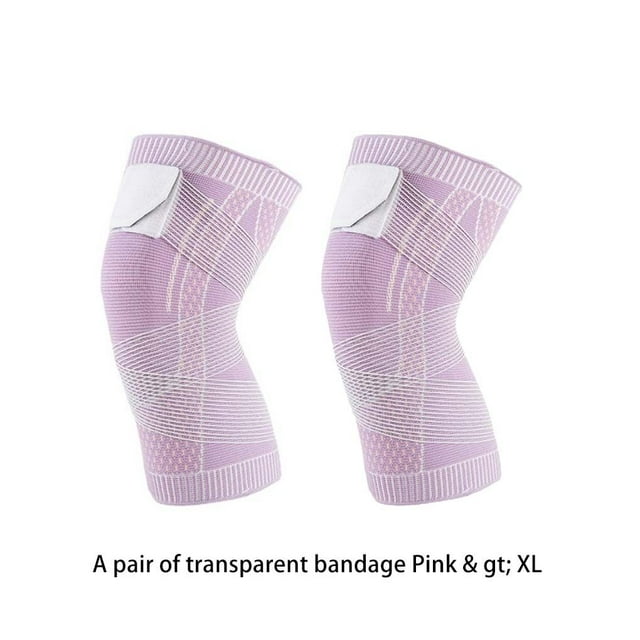1 Paire de Genouillère de Sport Genouillère Protection Pad Adulte Nylon Basket-Ball Bandage Réutilisable Confortable XL