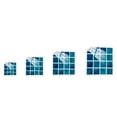 thumbnail image 2 of 10 Pieces of Geometric Square Grid Pattern Wall Stickers Fmb314 10*10Cm, Pvc Adhesive Tile Stickers 10Pcs Geometric Square Grid Wall Stickers for Kitchen Floor Furniture, 2 of 5
