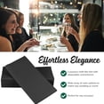 thumbnail image 3 of Colored Napkins - BLACK - Decorative Dinner Napkins - Cloth Like and Disposable - Elegant & Durable - Soft & Absorbent - Versatile 16"x16" - Packaged for Easy Storage - Box of 50 - by SimuLinen, 3 of 7