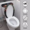thumbnail image 3 of HELLHERO Toilet Seat Lid Cover Set with Soft Pack of 2 Toilet Seat Cover Replacement 17x21 Inches for Fits All Toilet Shapes, Dragonfly and Mushrooms, 3 of 7