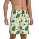 thumbnail image 2 of Fotbe Green Avocado Pantalones Cortos de Pijama para Hombre, Ropa de Dormir, Pantalones de Pijama Cortos para Hombre-X-Large, 2 of 6