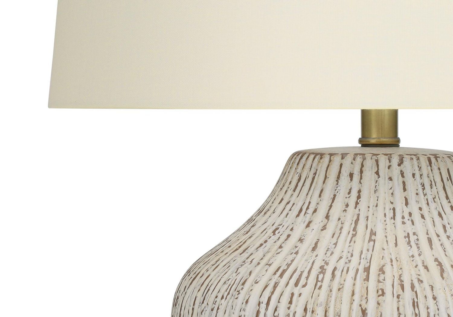 Monarch Specialties Lighting, 26"h, Table Lamp, Cream Ceramic, Ivory / Cream Shade, Transitional