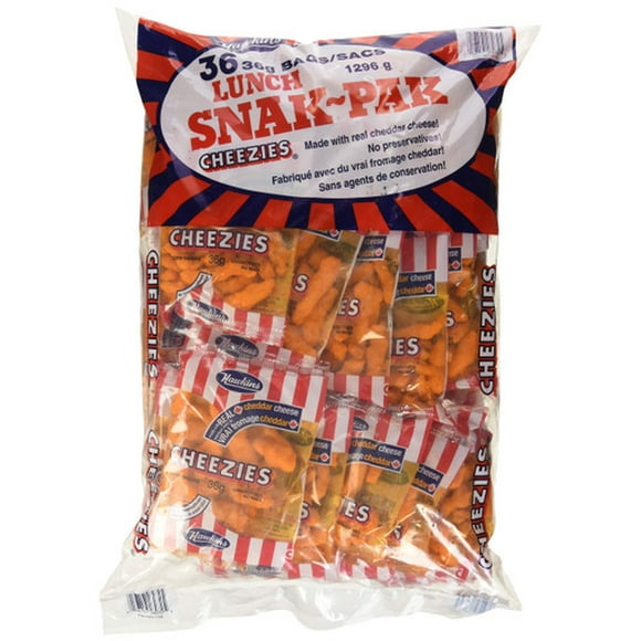 Hawkins Cheezies Corn Snacks, Snack-Pak, 36pk x 36g (1.3 oz)-Back To School Snacks