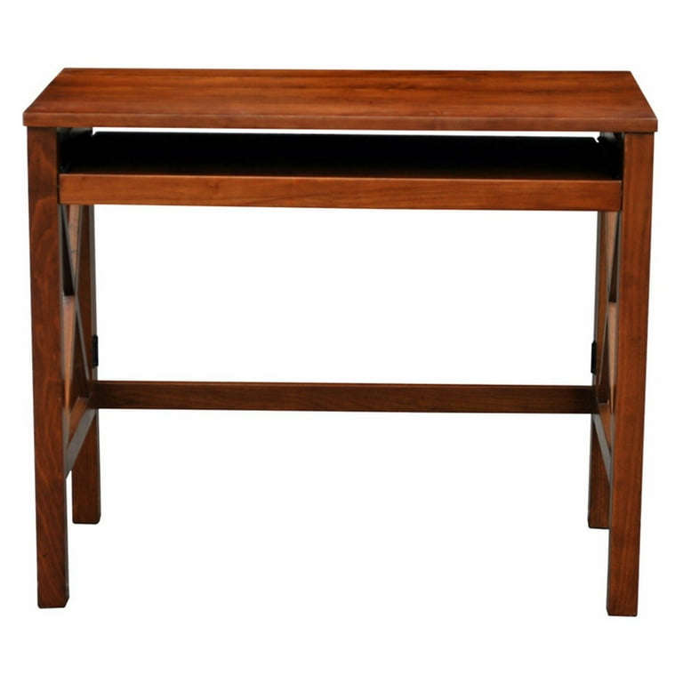 Casual Home Montego Folding Desk with Pull Out Warm Brown