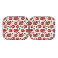 thumbnail image 7 of Goofa Hand Drawn Tomatoes Pattern 2 Piece Car Windshield Sun Shade Foldable | Front Windshield Shade for Sun, Heat and UV Rays | Sunshade for Car Front Window-, 7 of 7
