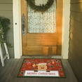 thumbnail image 4 of Tapis de Porte Rouges de Noël pour Entrée Extérieure, Tapis de Porte d'Entrée de Noël pour l'Intérieur, Tapis Brossé pour Vestibule de Porte d'Entrée, Tapis d'Entrée de Noël Anti-Saleté, Pas de Lavage, la Saleté Peut Être Coupée, Tapis Antidérapant, 4 of 7