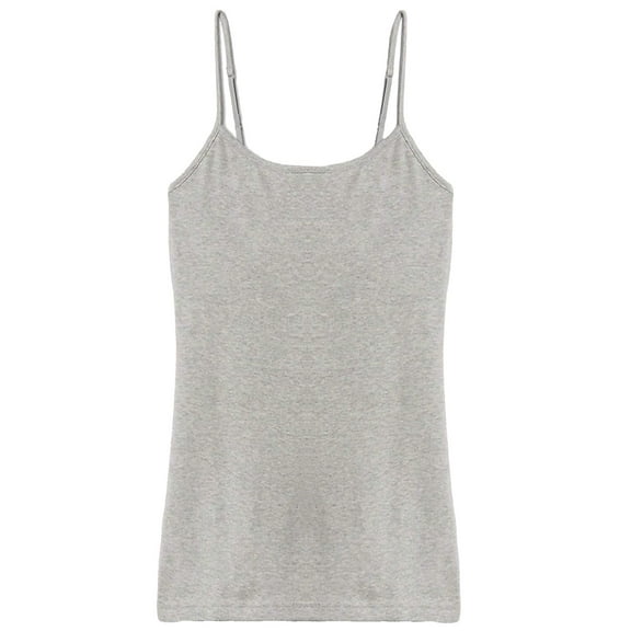 Heather Gray Camisole Top With Adjustable Straps Size Small