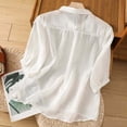 thumbnail image 5 of Lixiuxyad Women's Casual Short Sleeve Embroidered Tshirt Comfortable Summer Top For Daily Wear With Jeans Or Pants Womens Summer T Shirts,White XXL, 5 of 7