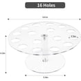 thumbnail image 4 of Soporte para cono de helado con 16 agujeros, soporte para exhibición de cono de helado, soporte para magdalenas, soporte de exhibición de cono acrílico transparente, 4 of 5