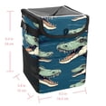 thumbnail image 5 of Crocodile Foldable Car Trash Can Mini Trash Can with Lid Leak-Proof Car Garbage Can Hanging Storage Bag Car Trash Bin, 5 of 6