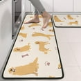 thumbnail image 2 of Kitchen Rugs Sets Of 2,Golden Retriever with Bones and Paws Anti Fatigue Kitchen Mat Rugs Non Slip Washable,Decorative Kitchen Floor Mats for Kitchen,Sink,Laundry,17"x47"+17"x47", 2 of 5