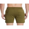 thumbnail image 4 of Men Casual Sports Shorts  Quick-drying Solid Color Running Training Fitness Short Pants with Pockets, 4 of 6