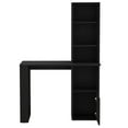 thumbnail image 2 of Black Writing Desk With Bookcase And Cabinet - Simple Assembly Using Interlocking, Pre-drilled Holes For Precise Setup, Clear Instructions Offered, Particle Board Hobby Room Build, Home, 2 of 4