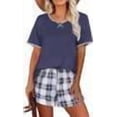 thumbnail image 2 of Ekouaer Women Pajama Set Casual Short Set, 2 of 6