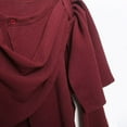 thumbnail image 3 of ClodeEU Women's Shawl Wraps,Long Sleeve Poncho Sweater ,Elegant Shawls For Fall Winter Wine,Womens Plus M, 3 of 5