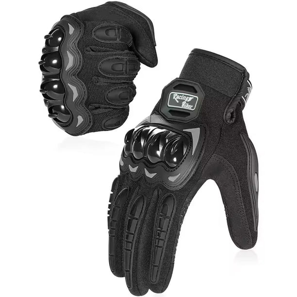 Guantes De Moto Transpirables Para Hombre Y Mujer, Verano Con Protección De Nudillos Duros, Punta Táctil Para Pantalla, Muñeca Ajustable, Ideales Para Ciclismo Y Aventuras Al Aire Libre