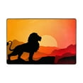 thumbnail image 1 of Bathroom Rug Non-Slip Mat, Super Soft Absorbent Bath Mat - Sunset Lion King Flannel Non-Slip Floor Mat, 36"x24", 1 of 8