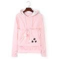 thumbnail image 2 of Vedolay Hoodies for Women Womens Sweatshirts Long Sleeve Crew Neck Pullover Casual 2023 Fall Clothes,Pink S, 2 of 4