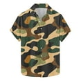 thumbnail image 2 of ZRGHAOYLQ Vintage Camo T Shirt Mens Short Sleeve Camouflage Tees Big and Tall Button Down Shirts Plus Size Millitary Tactical Shirt Tops for Hiking, 2 of 6