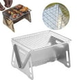 thumbnail image 2 of MVRLSH Liquidation! Barbecue Portable Pliant Petits Barbecues Four Barbecue en Acier Inoxydable pour Extérieur, 2 of 9
