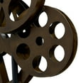 thumbnail image 5 of Bronze Metal Film Reel Decorative Sculpture with Elevated Block Base, 11" x 5" x 16", by DecMode, 5 of 17