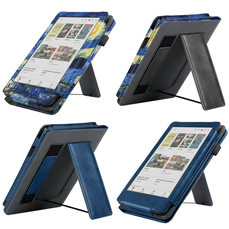 For Kobo Clara BW Colour 2024 Case with Hand Strap Stand
