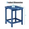 thumbnail image 3 of Costway Table d'Appoint Adirondack de Patio 18 Pouces Résistant aux Intempéries en HDPE pour Jardin Bleu Marine, 3 of 10