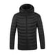 thumbnail image 4 of Chaqueta térmica para hombre, abrigo térmico ligero para invierno, mochilero, senderismo, patinaje Negro, 4 of 9