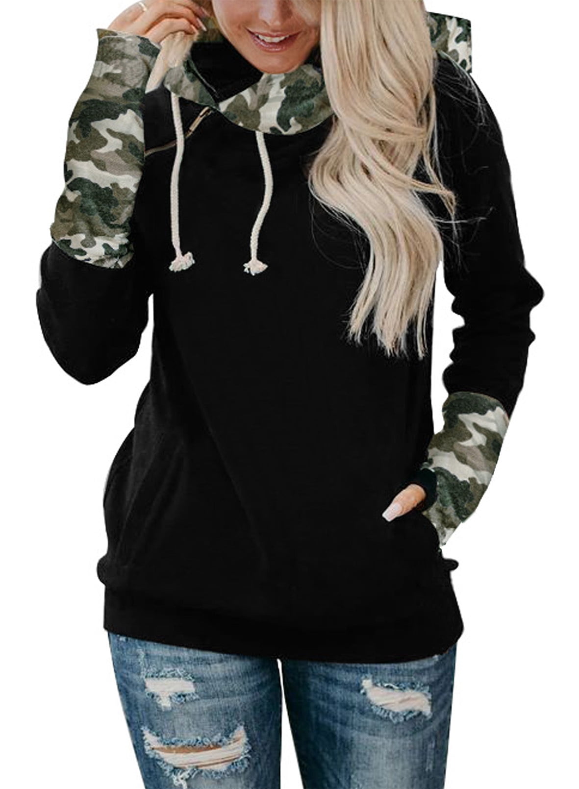 hooded sweatshirt with thumb holes