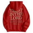 thumbnail image 4 of Bibifish Womens Hoodies Letter Graphic Hooded Sweatshirts Long Sleeve Loose Fit Casual Daily Outings Inspirational Stylish Pullover, 4 of 4