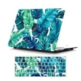 thumbnail image 1 of Case for MacBook Pro 15 inch with Keyboard Cover, MacBook Pro 15 inch Case A1707 A1990, GMYLE Floral Snap on Hard Shell Case Cover Keyboard Skin Set (Tropical Leaf), 1 of 4