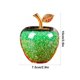 thumbnail image 3 of Adorno De Manzana De Cristal 1 pieza de adorno de manzana de cristal verde personalizado,regalo de Nochebuena para amigos y familiares,decoración navideña romántica. Rkxzt, 3 of 9