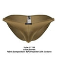 thumbnail image 4 of Xtremen Fashion Underwear 91239 Microfiber Bikini Color Brown Size XL, 4 of 5