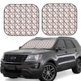 thumbnail image 2 of Uemuo Cute Baseball Printed 2 PCS Car Windshield Sun Shade, Auto Sun Heat and UV Rays Blocker, Foldable Automotive Front Window Sunshade Protector, 2 of 7