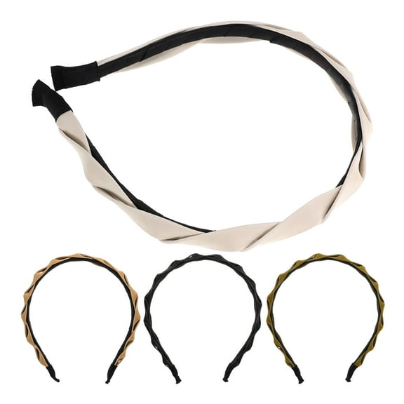 ELAYARD 4Pcs Womens Headbands Hair Bands Assorted Color Stylish Thin Headband for Party and Wedding Decor