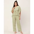 thumbnail image 2 of Moomaya Sleepwear, Printed Kaftan Top Pajama Set, Loose Fit Loungewear, 2 Pc Nightsuit, 2 of 9
