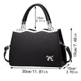 thumbnail image 2 of Bolso Bandolera Negra Dama Mano Impermeable De Viaje Laptop negro, 2 of 5