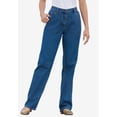 thumbnail image 5 of Woman Within Plus Size Tall Perfect All-Cotton Back-Elastic Denim Jeans, 5 of 6
