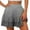 Gray, variant on Vivianyo HD Shorts for Women Summer Clearance Women's Summer Solid Color High Waisted Shorts With Floral Pleated Hem Casual Shorts