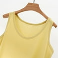 thumbnail image 5 of Duoif Womens Tank Tops, Sleeveless Crew Neck Loose Fit Summer Clothes Summer Tops Yellow XL, 5 of 7