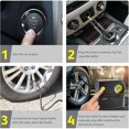 thumbnail image 3 of Car Tire Inflator Mini Portable Air Compressor Analog Inflator Car Tire Pump Cigarette Lighter Electric Bike Pump with Pressure Gauge and Valve Adapte, 3 of 5