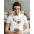 thumbnail image 2 of Dried Out Poppies & Butterflies Tee Men's -Image by Shutterstock, 2 of 4