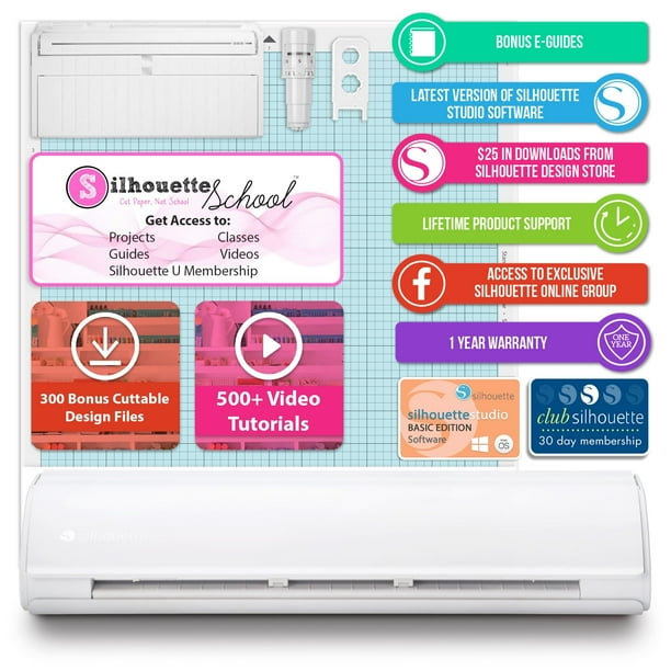 Silhouette Cameo 5 PLUS w/ 64 Oracal Vinyl Sheets, Blades, Tools