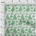 thumbnail image 2 of oneOone Velvet Green Fabric Asian Paisley With Floral Fabric For Sewing Printed Craft Fabric By The Yard 58 Inch Wide, 2 of 4