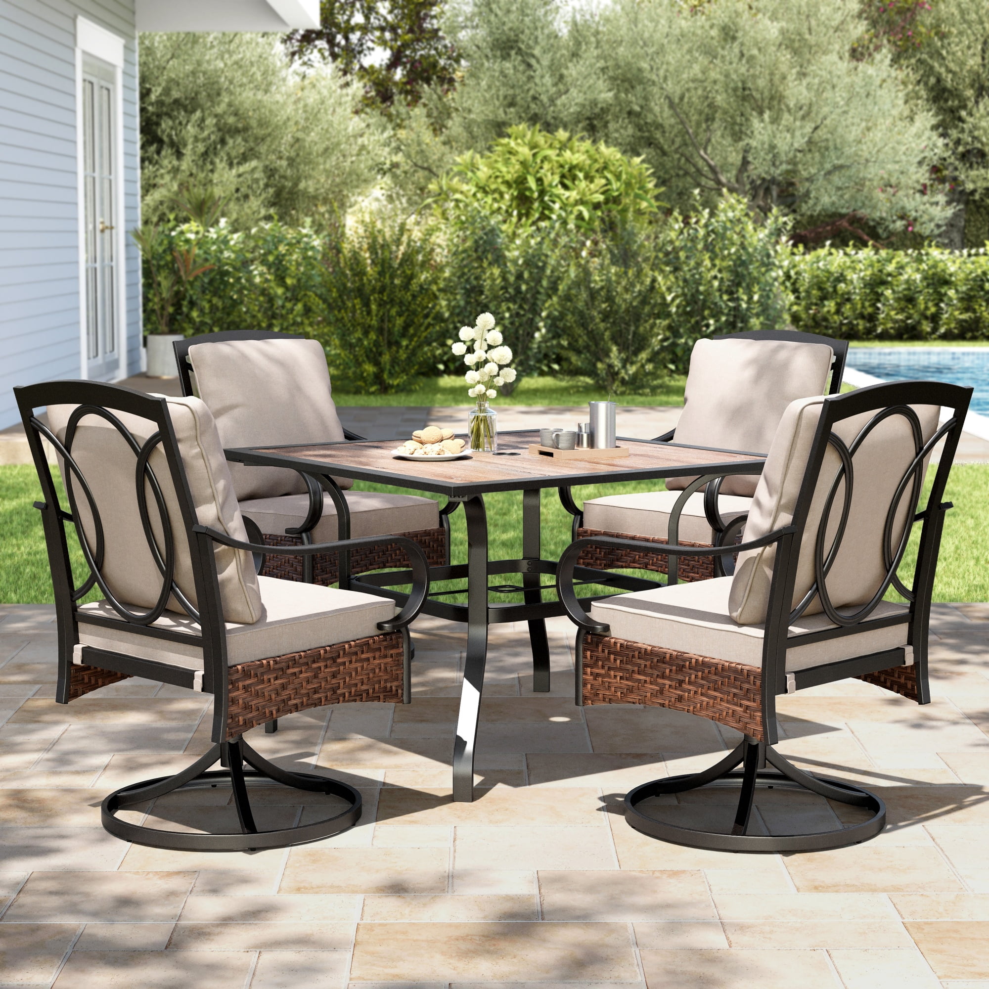 Better Homes and Gardens Hawthorne Park Patio Dining Set Outdoor