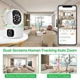 thumbnail image 4 of security camera， 2K 4MP Dual Lens PTZ IP Camera Dual Screen Home Security Camera 3MP HD Auto Tracking Baby Monitor Video Surveillance HD Night Vision, 4 of 7