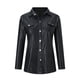thumbnail image 5 of ICHUANYI Clearance Fashion Women Lapel Solid Color Front Button Cardigan Long Sleeves Shirt Tops Coat Tops With Pocket(Black, XXL) ICHUANYI WER2023080900284, 5 of 9